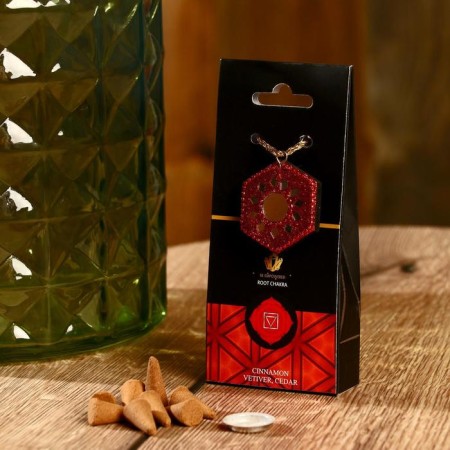Aromacons "Chakra" 40 pcs and a cinnamon stand, vetiver, cedar-1