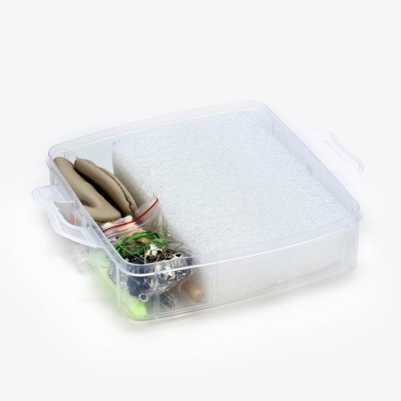 A set of felting from wool in a container, 36 colors-4