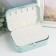 Casket to the leatherette for jewelry "Matte surface" turquoise 16x11x5 cm