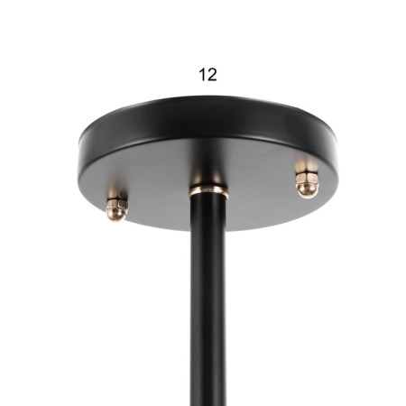 Ripley chandelier 6he27 40W black and gold 55x55x40 cm-9
