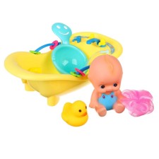 A set of rubber toys for the bathtub 