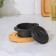 Cast iron pan on the Volcano stand, 13 × 10 × 7.5 cm, black color