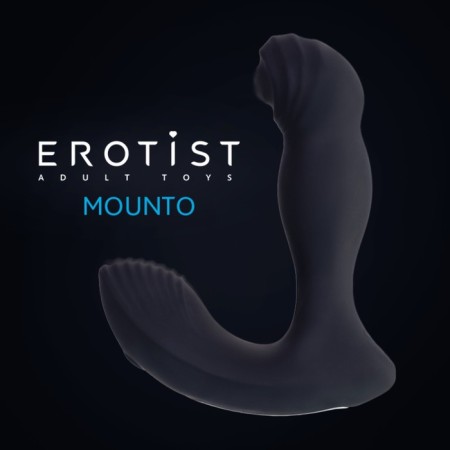 Prostate vibro -stimulator with the remote control mound mounto, silicone, 13.2 cm-6