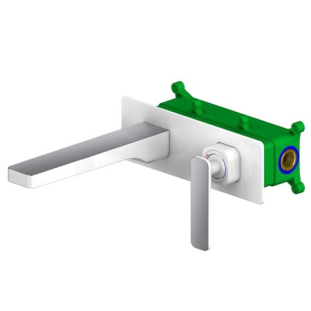 Timo Torne 4371/00-16SM shell faucet, single-leaf, built-in, chrome/white