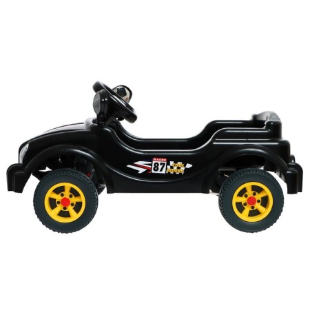 The pedal car is a Cool Riders, with a clasp, black color-3