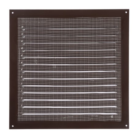 Ventilation grate Zein Lux RM3030KR, 300 x 300 mm, with a grid, metal, brown-5