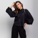Female shirt, black color, size One size (42-44)