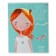 Notebook of 48 sheets in the Young Princess cage, covered cardboard, matte lamination Soft Touch, mix