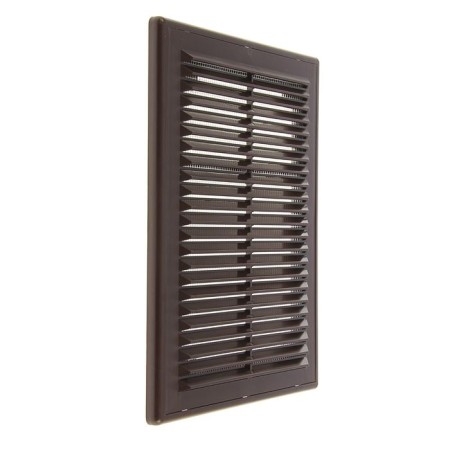 Ventilation ERA 1825 r, 253x183 mm, with a grid, detachable, brown-1