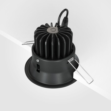 The built-in lamp Technical DL031-L12W3K-D-B, LED, 12 W, 98x98x75 mm, 760 lm, 3000k, black-5