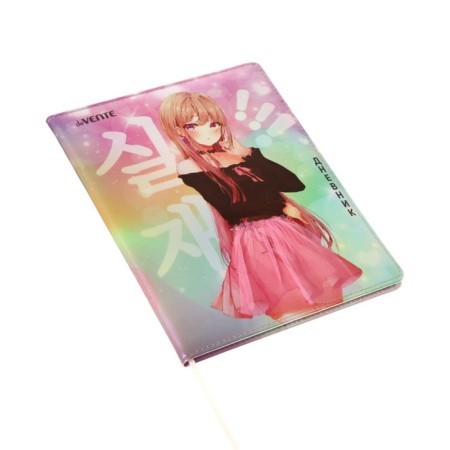 Universal diary for grade 1-11 Girl, solid cover, artificial leather, silk-screen printing, lies, 80 g/m2-1