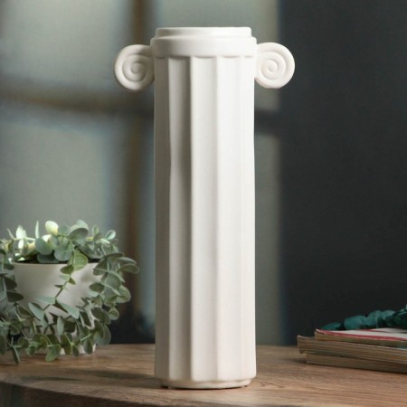 Vase for flowers decorative "Greek column" 31.5 x 15 x 9 cm-3