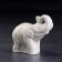 Porcelain figurine "Indian elephant", 10 cm