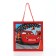 Gift package with a wide bottom, 30x30x30 cm, cars