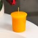 Aromatic candle "Orange", orange, 5x4.5 cm