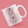 Ceramic mug "Tatyana" classics, 320 ml, pink color