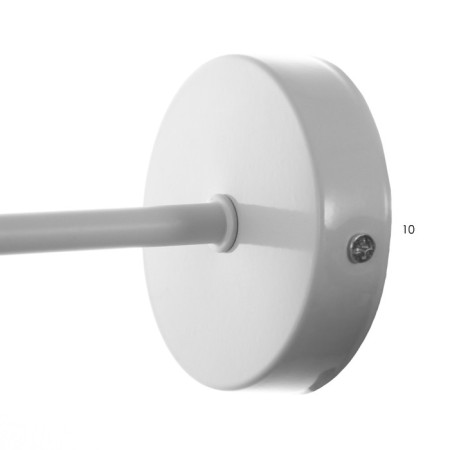 Bra "Walli" E27 40W white 10x10x22cm-10