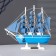 Souvenir small “Askold” souvenir ship, blue sides with strip, blue sails, 23.5 × 4.5 × 23 cm