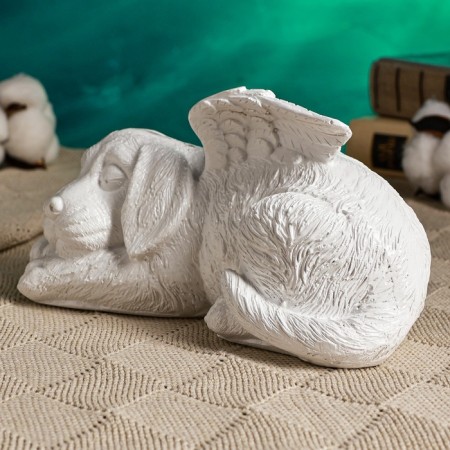 Piggy bank "Pesik Angel" 21x12cm, white-1