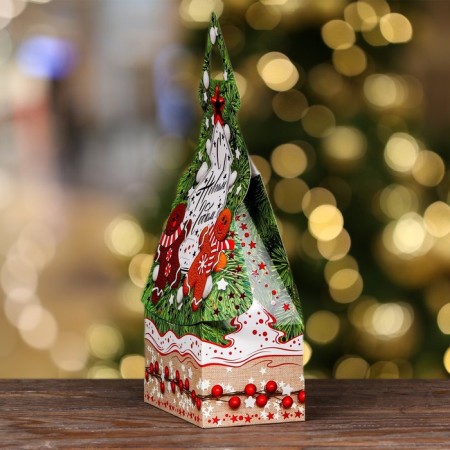 Gift box "Christmas tree with gingerbread", 15.7 x 9.5 x 22.5 cm-2