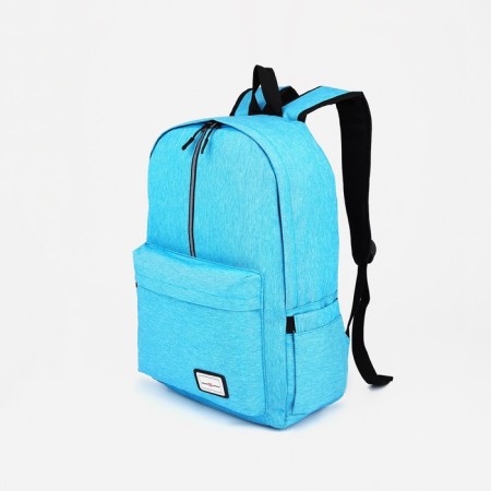 School backpack from lightning textiles, Fulldorn, external pocket, blue color