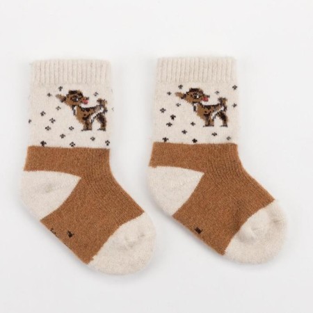 Nosk children from the Mongol wool "deer", the color is red, size is 14-16 cm (3)