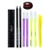 Cleaning set 10 objects (pencil case 65 x 210 mm, pens 4 pieces Blue, ruler 15 cm, sharpener, pencil 2 pieces, textbook), gray