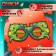 Carnival glasses "snake", green color