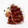 Decorative suspension "Hedgehog from natural materials" 6 × 7 × 9 cm