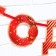 Girland on the tape "Happy New Year", red, dl. 150 cm