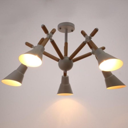 Chandelier 1060/5wt e27 60W white 73x73x60 cm-1