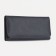 Women's wallet on the button, black color