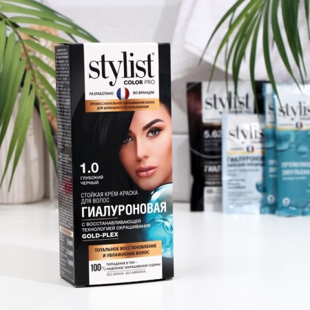 Persistent Cream-color Stylist Color Pro hyaluronic, deep black tone, 115 ml