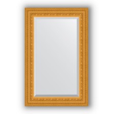 Mirror with fatset in a baguette frame - Susal gold 80 mm, 55 x 85 cm, EvoForm