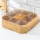 Organizer for storage, 30 × 30 × 10 cm, bamboo