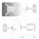 Bracket Onkron M4, for TV, inclined-horned, 32 "-65", 55-500 mm from the wall, white