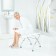 Folding stool with adjustable height