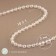 Beads on threads, with holography, round, 3 mm, 9 ± 1 m, white color