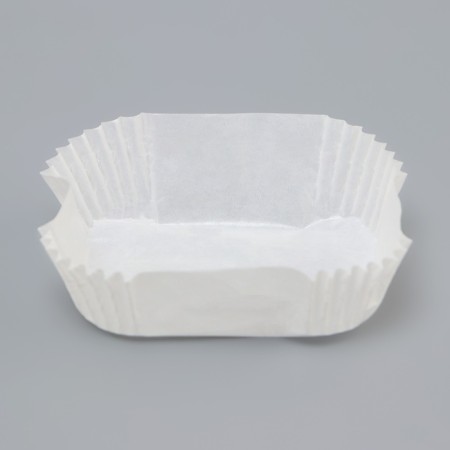 Tartlet, white, oval shape, 6.8 x 5.5 x 2 cm-1