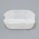 Tartlet, white, oval shape, 6.8 x 5.5 x 2 cm
