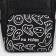 School textile school “On the Riva”, with a pocket, 25x13x38, black