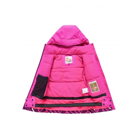 Ski costume for a girl, height 98 cm, pink color-3