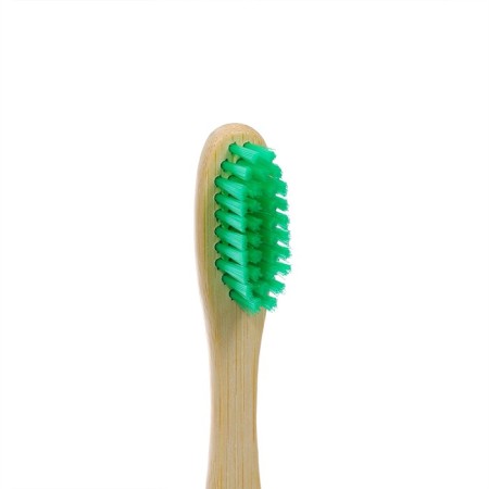 Bamboo toothbrush hard in the box, green-1