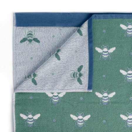 Tainted towel Maya, size 70x140 cm, green color-1