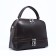 Cross-Bodi Bag on a zipper, the color is dark brown