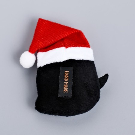 New Year. A toy for cats with cat mint "Penguin", 8 cm-1
