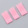 Textile strip "46", 4.6 x 1.1 cm, pink color
