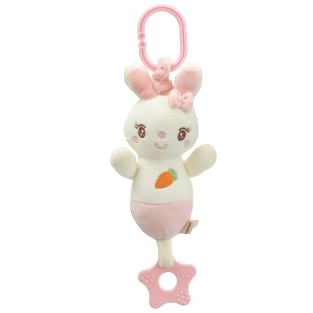 Suspension with vibration "Sweet bunny", a tear, on a crib, stroller, crumb I-5