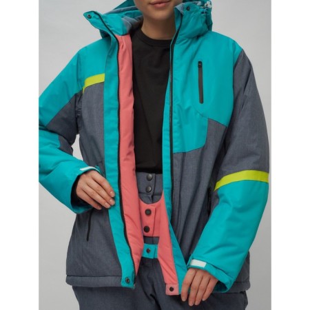 Ski suit female, size 58, green color-5