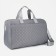 Road bag with lightning, external pocket, long belt, suitcase holder, gray color.